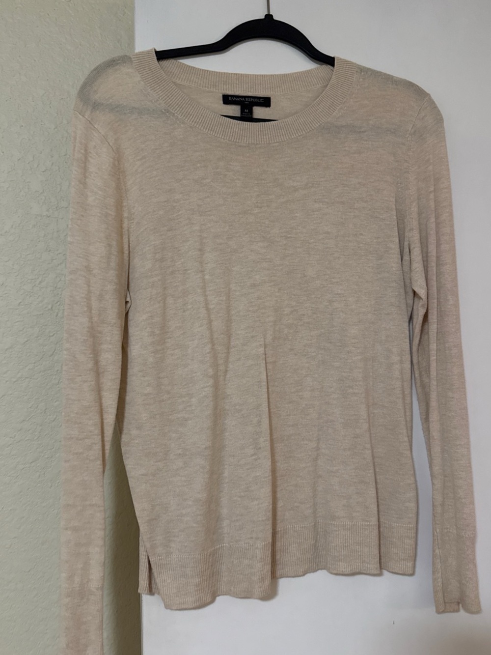 Banana Republic Women’s Lightweight Crewneck Sweater - Cream